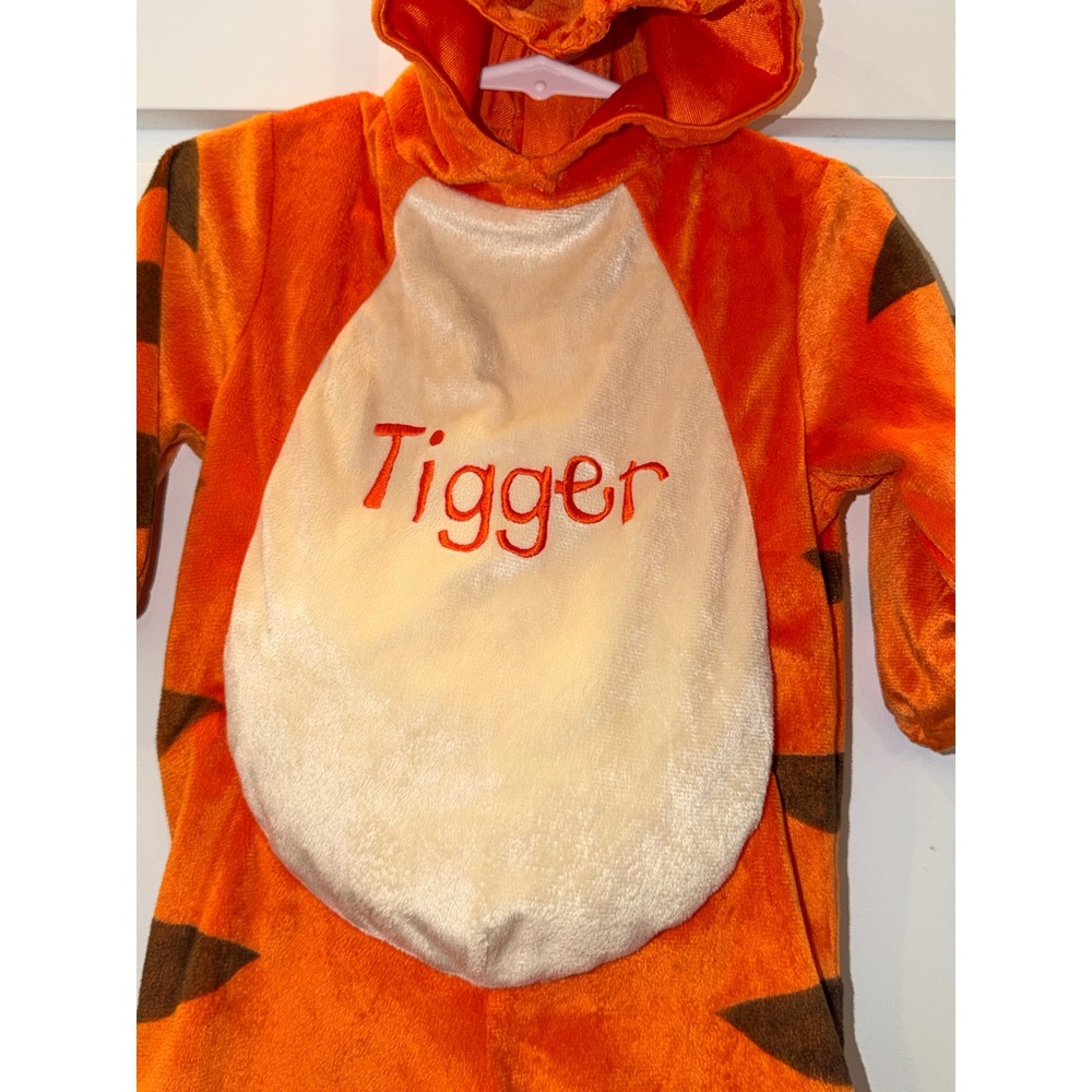 Disney Baby Tigger Winnie the Pooh Plush Hooded Costume Jumpsuit Orange 9-12M - Picture 2 of 7